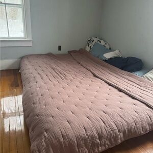 Organic Airy Gauze Dream Quilt (fig) king/cal king